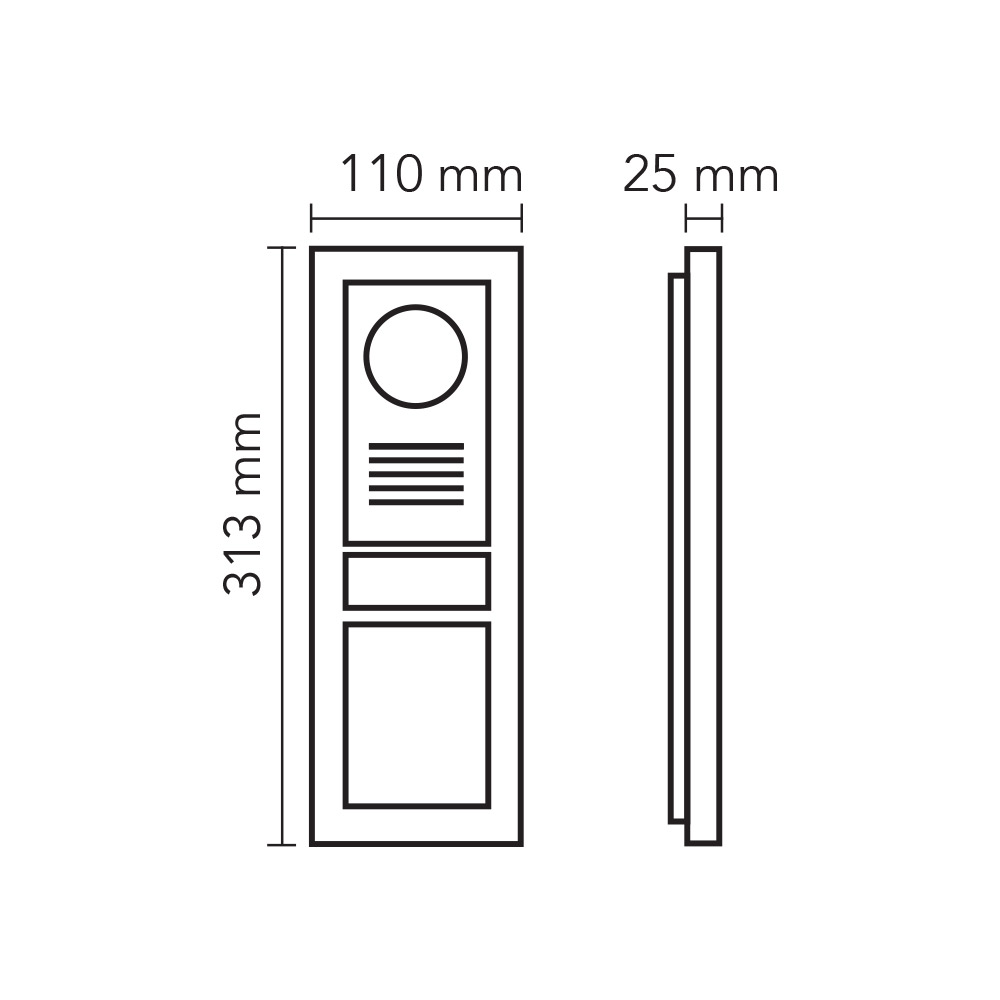 おんぷ 2 x 16 LCD Ekranlı Zil Paneli Bus Plus (Mekanik Butonlu – Kart